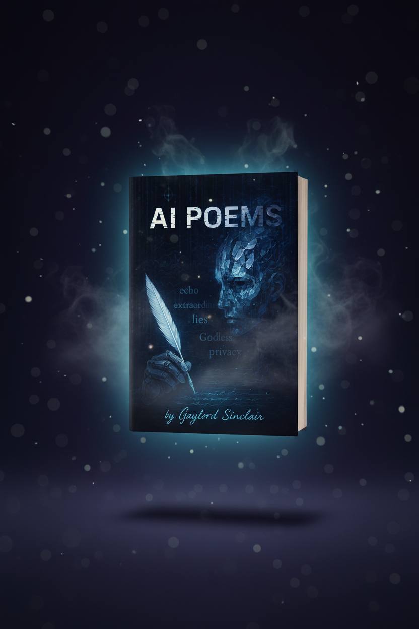 Modern AI Poems Book Atmosphere